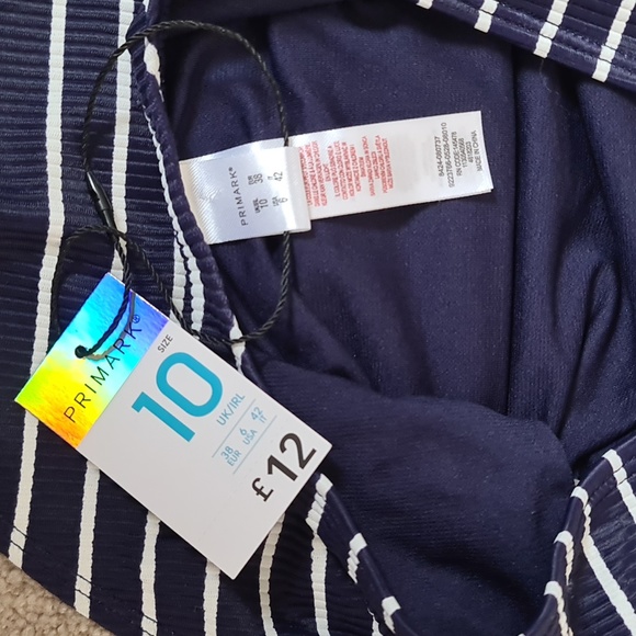 Navy stripe swimsuit - Picture 6 of 6